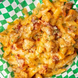 Chicken bacon parmesan fries